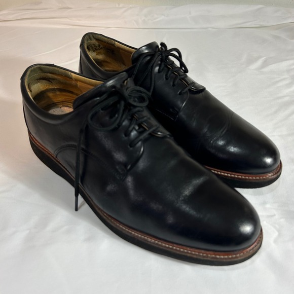 Samuel Hubbard Founder Black Leather Oxford Shoes Comfort M2100-048 12W $285 - Picture 2 of 13